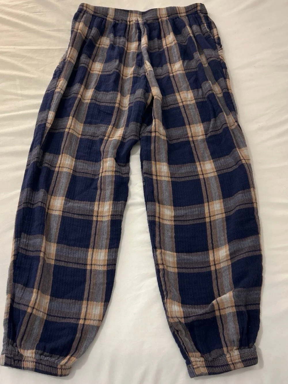 Aerie Soft Gauze Plaid Pajama Joggers